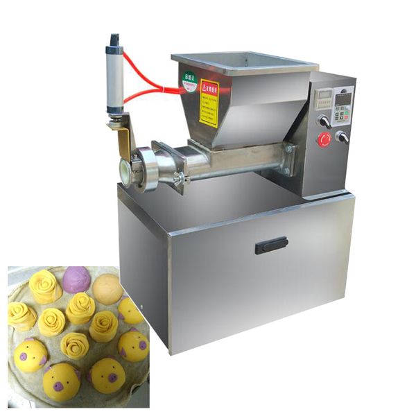 Automatic dough cutter for accurate dough and cheese filling, with induction probe and pneumatic operation