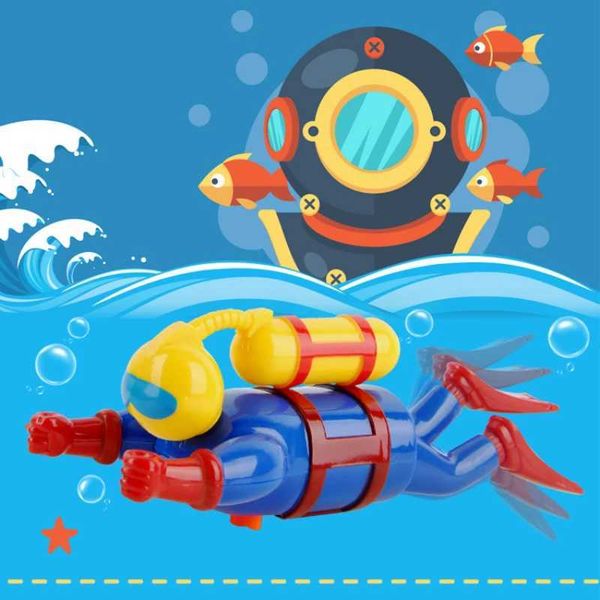 Baby Bath Toy Swimmers Scuba Diver Funny Toy Wind Up Clockwork Toys For Children Shower Cute Baby Kids Toys Wonderful Gift Y240813

Rewritten:
Fun wind-up scuba diver bath toys for kids, cute showe...