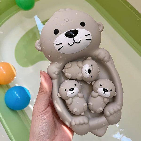 Baby Toy Otter Family Set Bath Toy for Kids Soft Silicone Bathroom Toys Cognitive Otter Sealed Floating Bathtub Toys For Baby 241220

Rewritten:
Soft silicone otter family bath toy set for kids, fl...