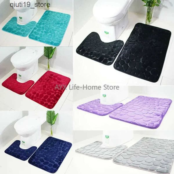 Bath Mats 2-piece/set funnel pebble bathroom anti slip carpet mat toilet carpet new bathroom mat set J241206

Rewritten:
2-piece anti-slip bath mat set with pebble design for bathroom and toilet, n...