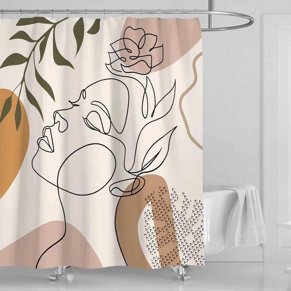 Bathroom Abstract Bohemian Shower Curtain Medieval Minimalist Art Polyester Fabric Shower Curtain 180 * 180CM with 12 Hooks M240824

Abstract Bohemian medieval-style minimalist polyester shower curtain measuring 180x180cm, includes 12 hooks