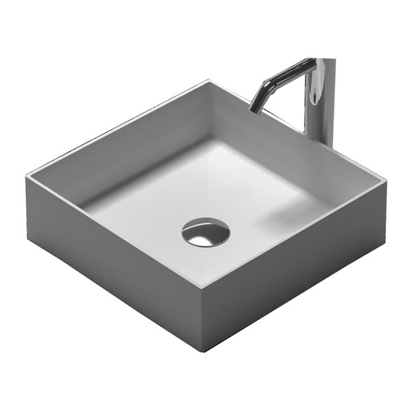 Bathroom Rectangular Wall Hung Wash Sink Fashionable Cloakroom Corian Vanity Wash Basin Solid Surface Resin Lavabo RS38336

Elegant wall-mounted rectangular bathroom sink, stylish cloakroom vanity with Corian solid surface resin basin, model RS38336