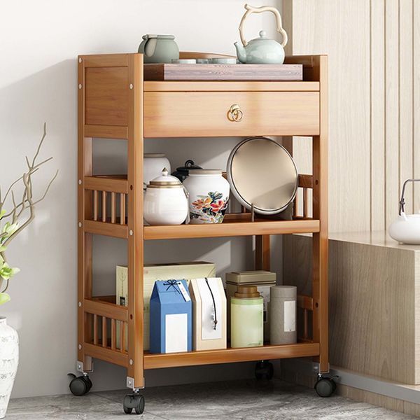 Bathroom Shelves Wooden Movable Tea Table with Wheels Corner Cabinet Three Layers for Living/Dining Room Sofa Side Table High-quality 230422

Wooden wheeled corner cabinet with three-tier bathroom shelves, serving as a movable tea table or sofa side table for living/dining rooms, high-quality