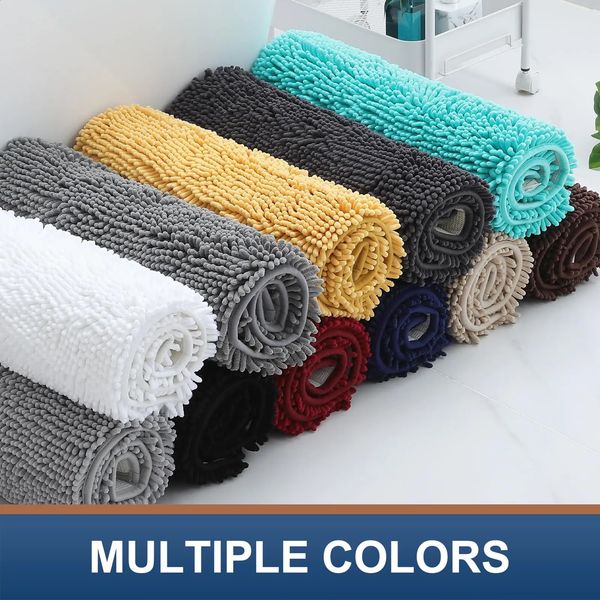 Chenier ultra-soft, highly absorbent bath towel with machine-washable PVC anti-slip plush carpet for runners 240823