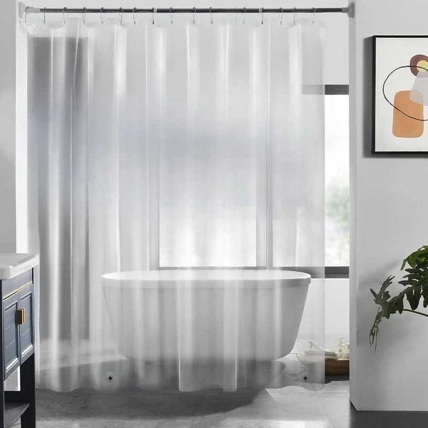Clear shower curtain liner with magnets, waterproof and lightweight, 72x72 inches for bathrooms (4G clear, 1 piece) T250210