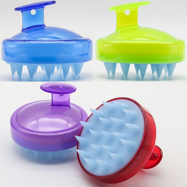 Comfortable silicone scalp brush for shampooing, body bath, spa massage, and personal health care
