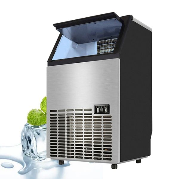 Commercial automatic cube ice maker for milk tea shops and bars