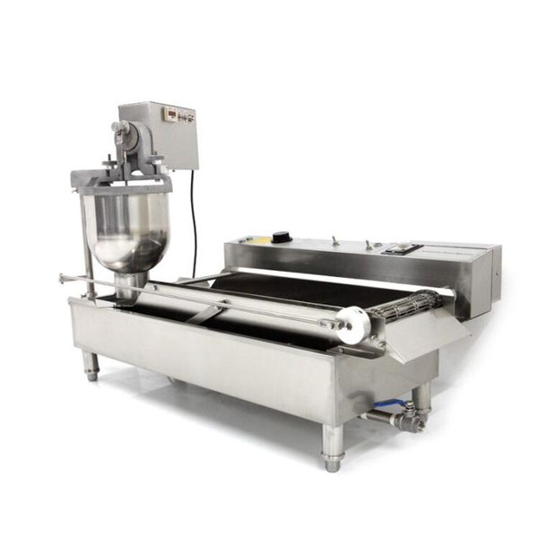 Commercial double-row electric donut maker for automatic frying