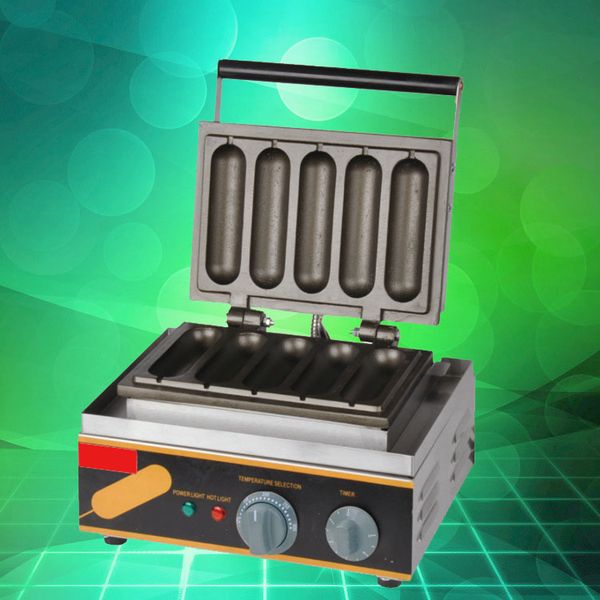 Commercial Electric 6-Piece Non-Stick Hot Dog and Muffin Waffle Maker