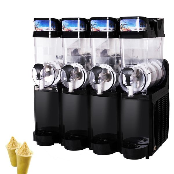 Commercial electric slush machine for making cold drinks and melting snow