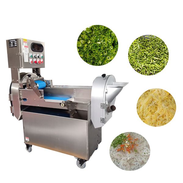 Commercial electric vegetable cutter for potatoes, radishes, cabbage, and onions, available in 110V and 220V models