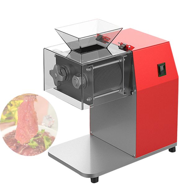 Commercial meat processing equipment for slicing, dicing, and shredding pork, beef, lamb, and chicken breasts
