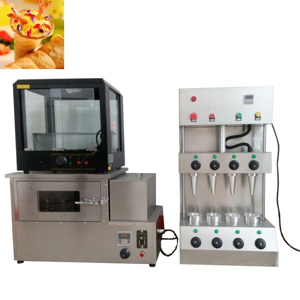 Commercial pizza oven machine with rotary function, available in 110V and 220V, plus pizza display cabinet for sale