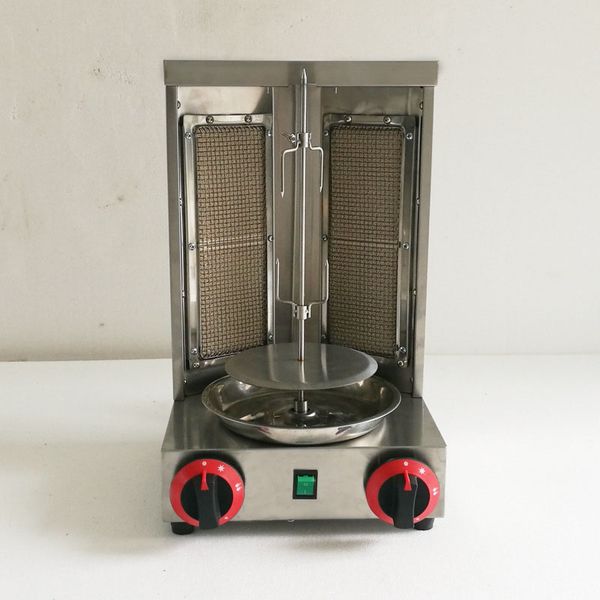 Commercial Skewers Portable Doner Kebab Grill Gas BBQ Burner Grill Kebab Rotary Toaster Oven Rotary Chicken Roaster