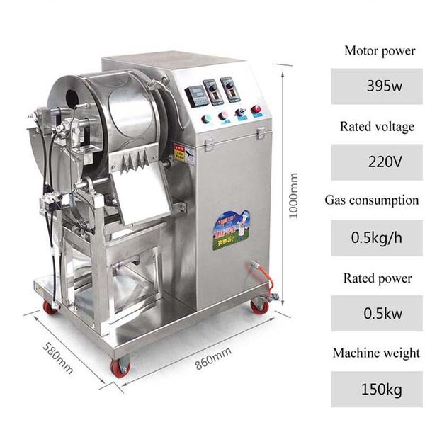 Commercial Spring Roll Wrapper Machine Automatic Layered Cake Maker Egg Roll Skin Equipment 220V