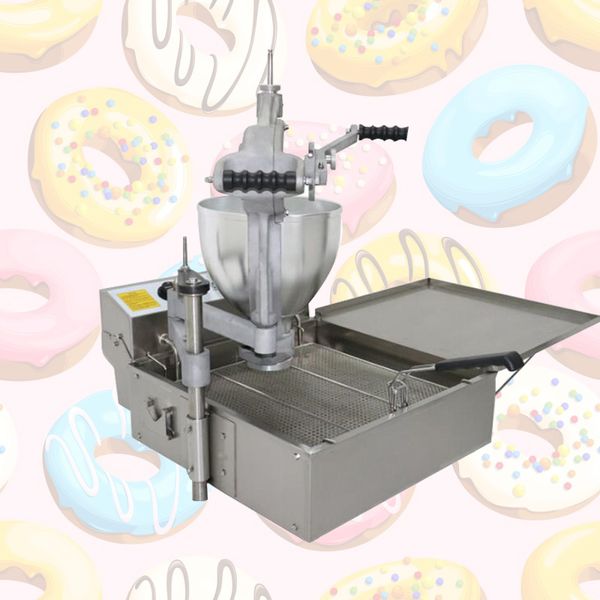 Commercial stainless steel donut maker with fryer for dessert shops, 110V/220V