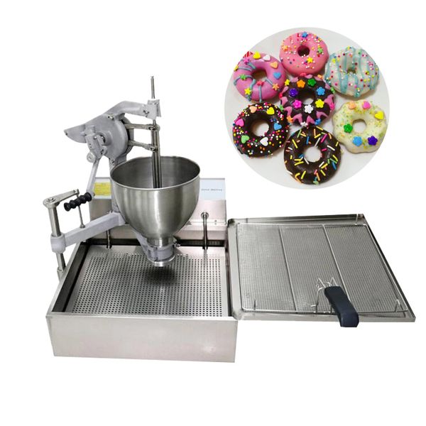 Commercial stainless steel doughnut maker with fryer for dessert shops