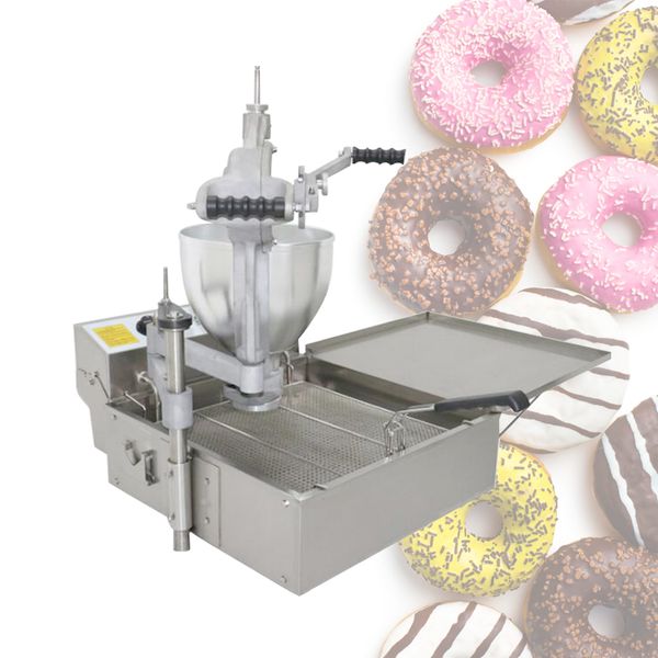 Compact 110V/220V electric donut maker for commercial use, featuring automatic operation and water heating