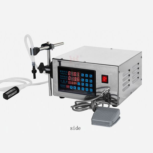 Compact digital pump filling machine for liquids like perfume, milk, and olive oil in bottles