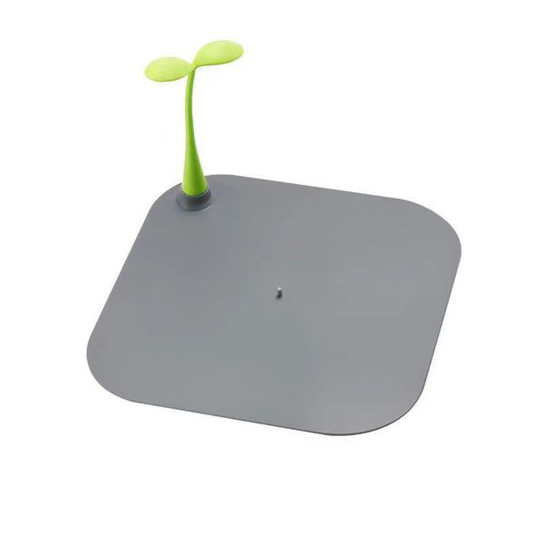 Cute Small Bean Sprout Silicone Toilet Floor Drain Cover Odor Control & Pest Resistant