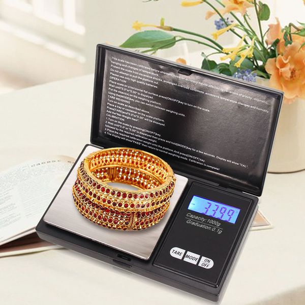 Digital Pocket Scales Mini 100/200/300/500g with 0.01g/0.1g precision for jewelry, gold, and kitchen use
