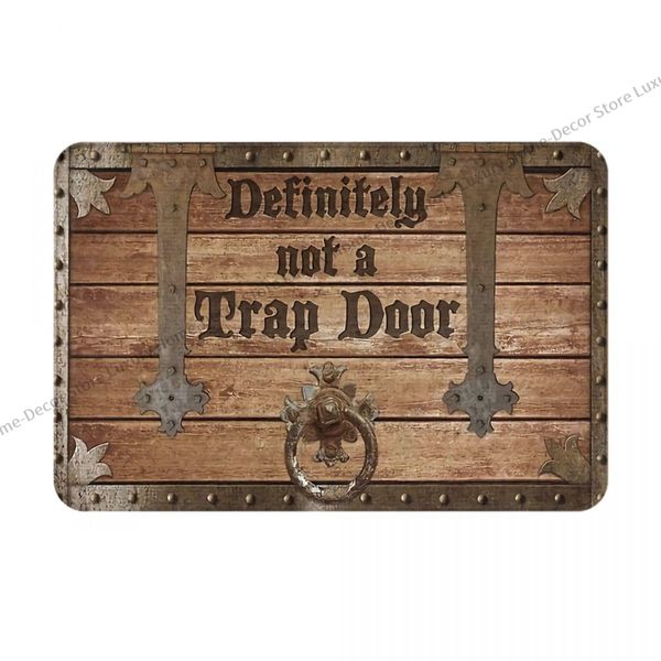 Dnd Bathroom Mat That's Clearly Not a Hidden Trap Door Flannel Rug for Balcony or Home Decor