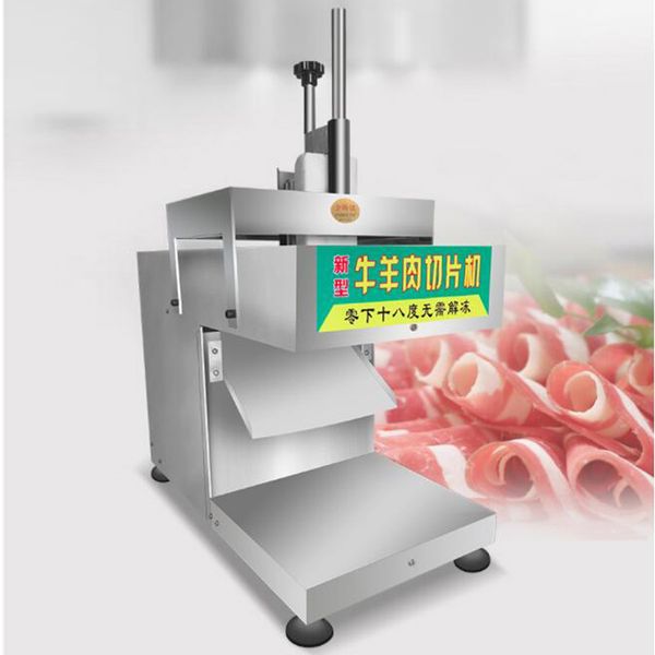 Electric food processor for slicing meat, mincing lamb, and cutting frozen beef and vegetables automatically