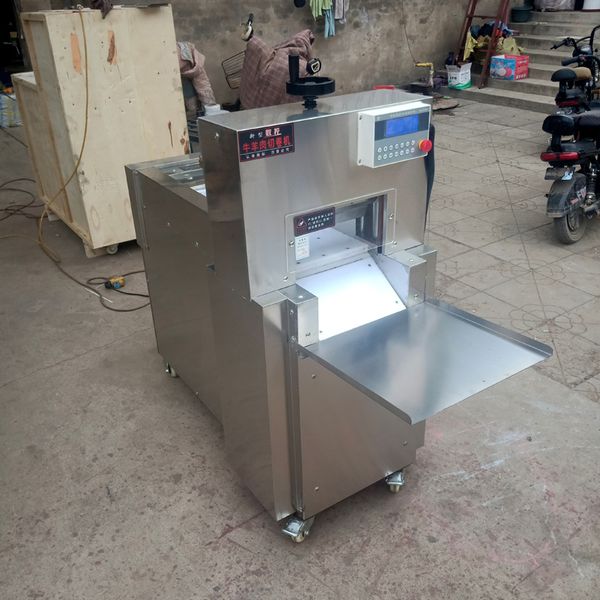 Electric lamb roll slicer for freezing beef, a versatile hot pot meat cutting machine