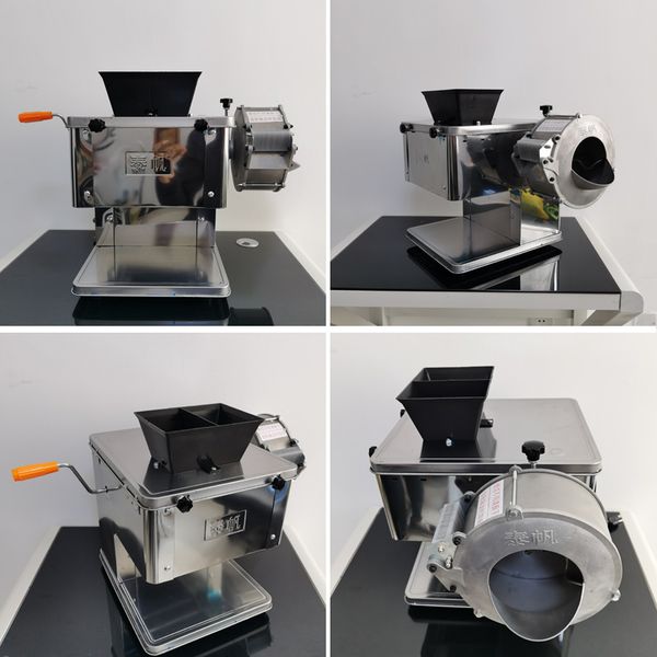 Electric meat slicer for pork, fish, beef, and lamb with shredding, dicing, and cutting functions, compatible with 110V and 220V