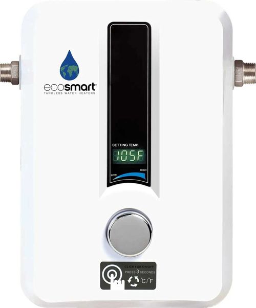 Electric Tankless Water Heater 8 kW - 1 unit, dimensions 12x8x4 inches