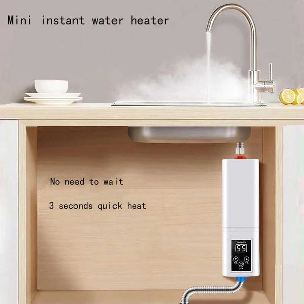 Electric tankless water heaters for kitchens provide fast heating