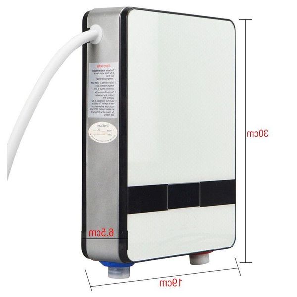 Electric tankless water heaters with smart touch control, 6500W thermostat, durable and free shipping