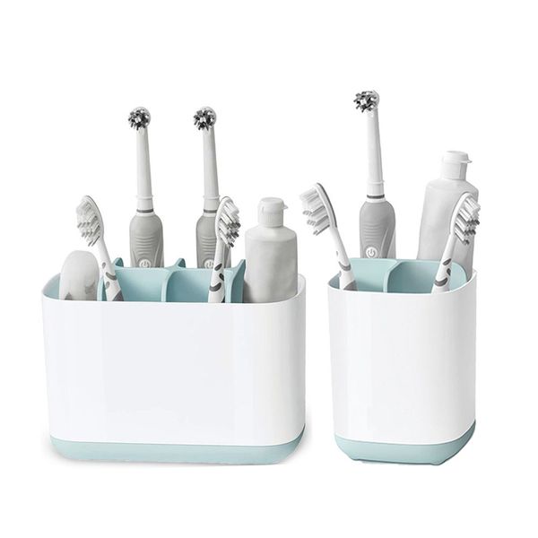 Electric Toothbrush Holder and Toothpaste Case for Bathroom Organization