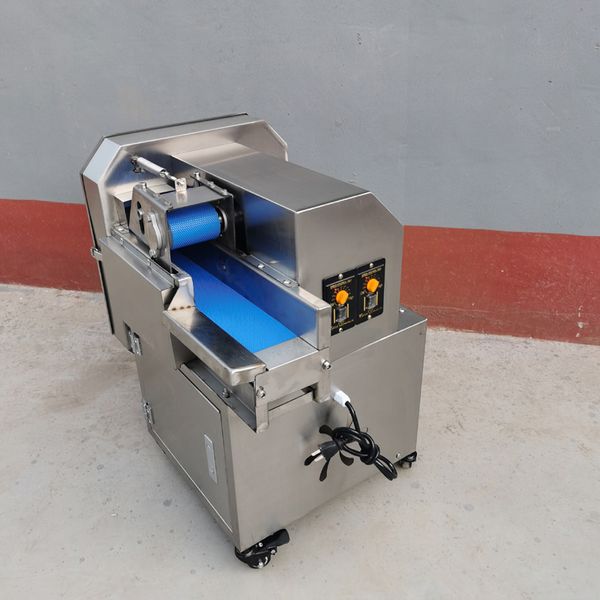 Electric vegetable cutter for slicing carrots and dicing fruits in commercial kitchens