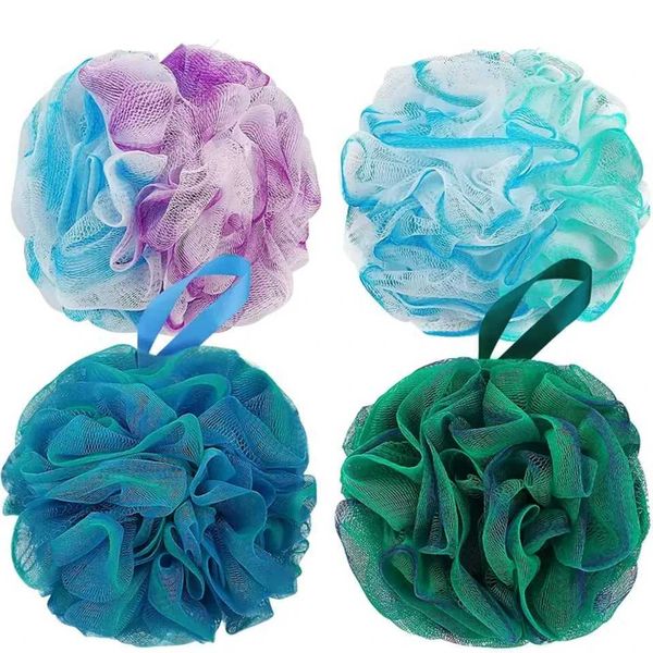 Exfoliating Bath Sponge Set - 4pcs Bath Shower Loofah Sponge for Women and Men Soft Bath Mesh Shower Ball Gentle Body ScrubberT250207

4-piece bath sponge set with soft mesh loofahs for gentle exfoliation during showers, suitable for both men and women