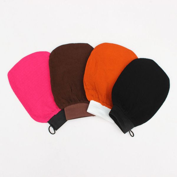 Exfoliating scrub glove for Moroccan bath, shower, and sunless tanning