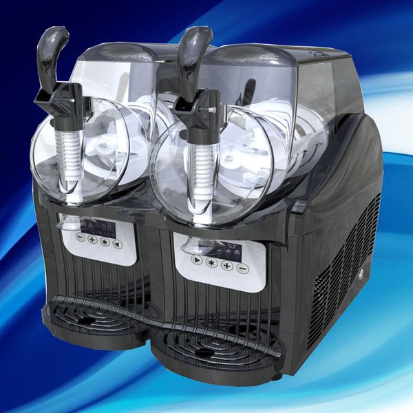 Free shipping for 110/220V 2L commercial snow melting machine with dual cylinders for frozen drinks and milk tea shops