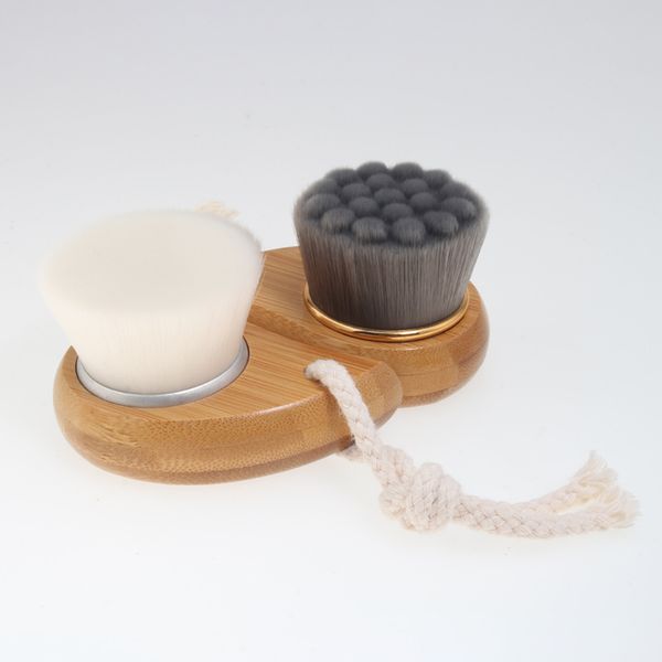 Gentle soft-bristle wooden facial brush for deep pore cleansing and skin care, 50 pieces