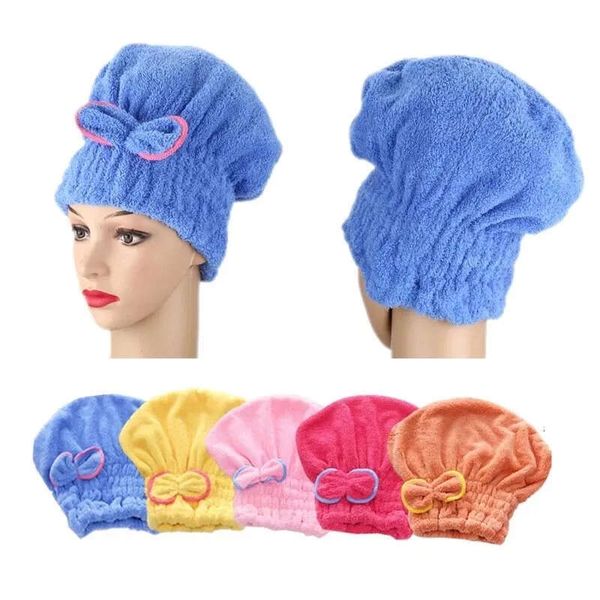 Hair Microfibre Drying Towel Quick Bath Spa Bowknot Wrap Towels Cap Bathroom Accessories Bonnets For Women Designer Shower Caps
