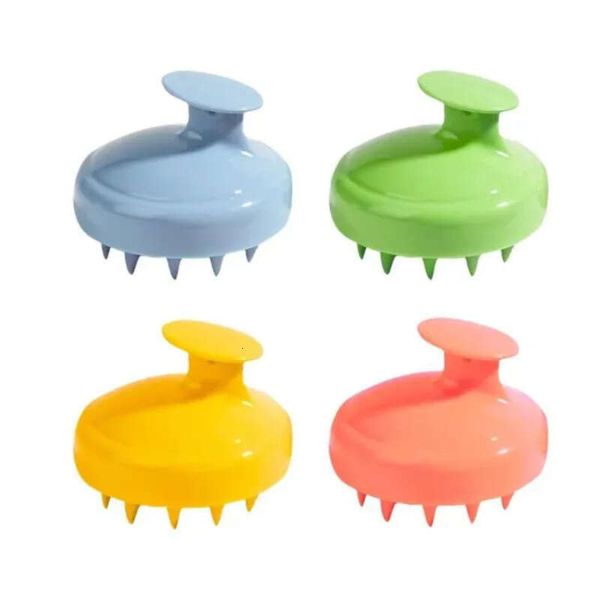 Hair Shampoo Brush HEETA with soft silicone scalp massager and customizable print option U0426