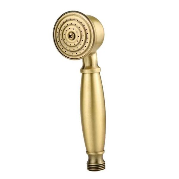 Handheld shower bath fixture in vintage brass with 17.5x5cm round detachable antique black bronze design M241030
