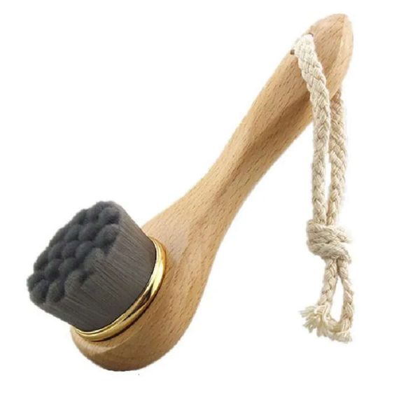 Handle Face Soft Brush Fiber Wooden Exfoliation Brushes Spa Massage For Dry Skin Facial Cleansing es

Wooden facial brush with soft fibers for gentle exfoliation and spa massage on dry skin during cleansing