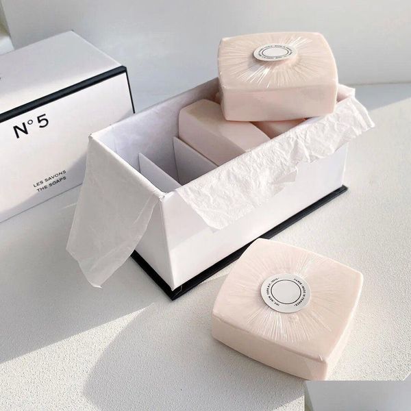 Handmade French soap set - 5 scented fragrance bars in decorative box, quick delivery