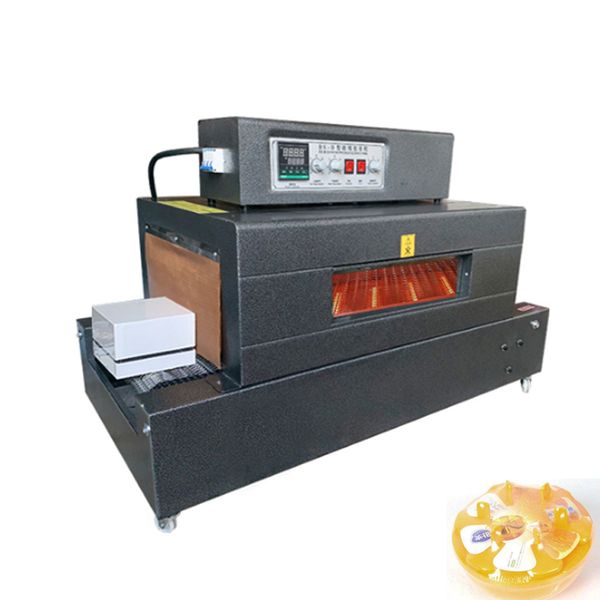 Heat shrink film packaging machine for shrinkable film wrapping equipment