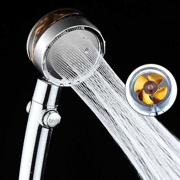 High-pressure water-saving shower head with rainfall effect and universal nozzle adapter