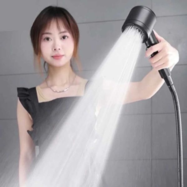 High-pressure water-saving shower with filter, offering spa massage, rainfall, and faucet spray modes