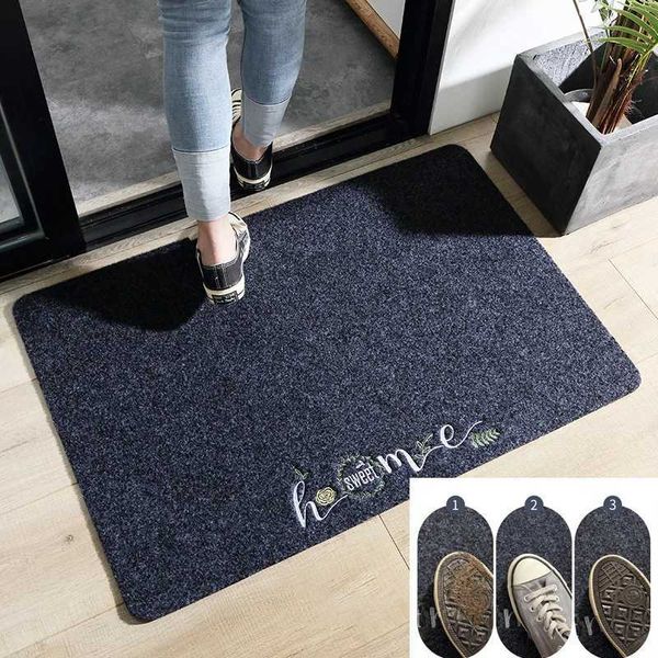 High-quality anti-slip entrance mat for living rooms, absorbent bathroom rug, simple kitchen doormat