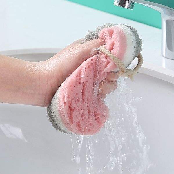 High-quality sponge bath ball for full-body exfoliation and massage scrubber, a perfect bathroom accessory