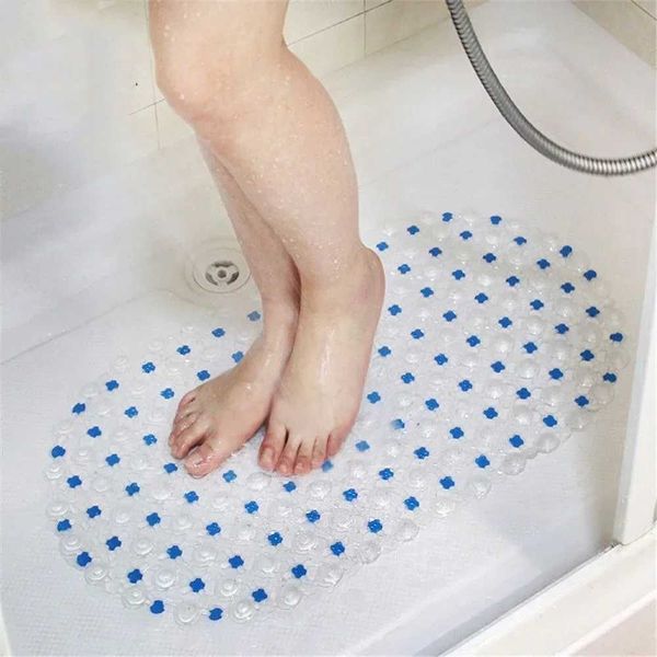 Hot PVC anti-slip bath mat with suction cups for shower and bathtub safety