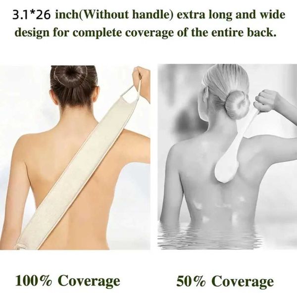 Invigorate and cleanse your skin naturally with this exfoliating back scrubber sponge, a single loofah shower pad for effective use